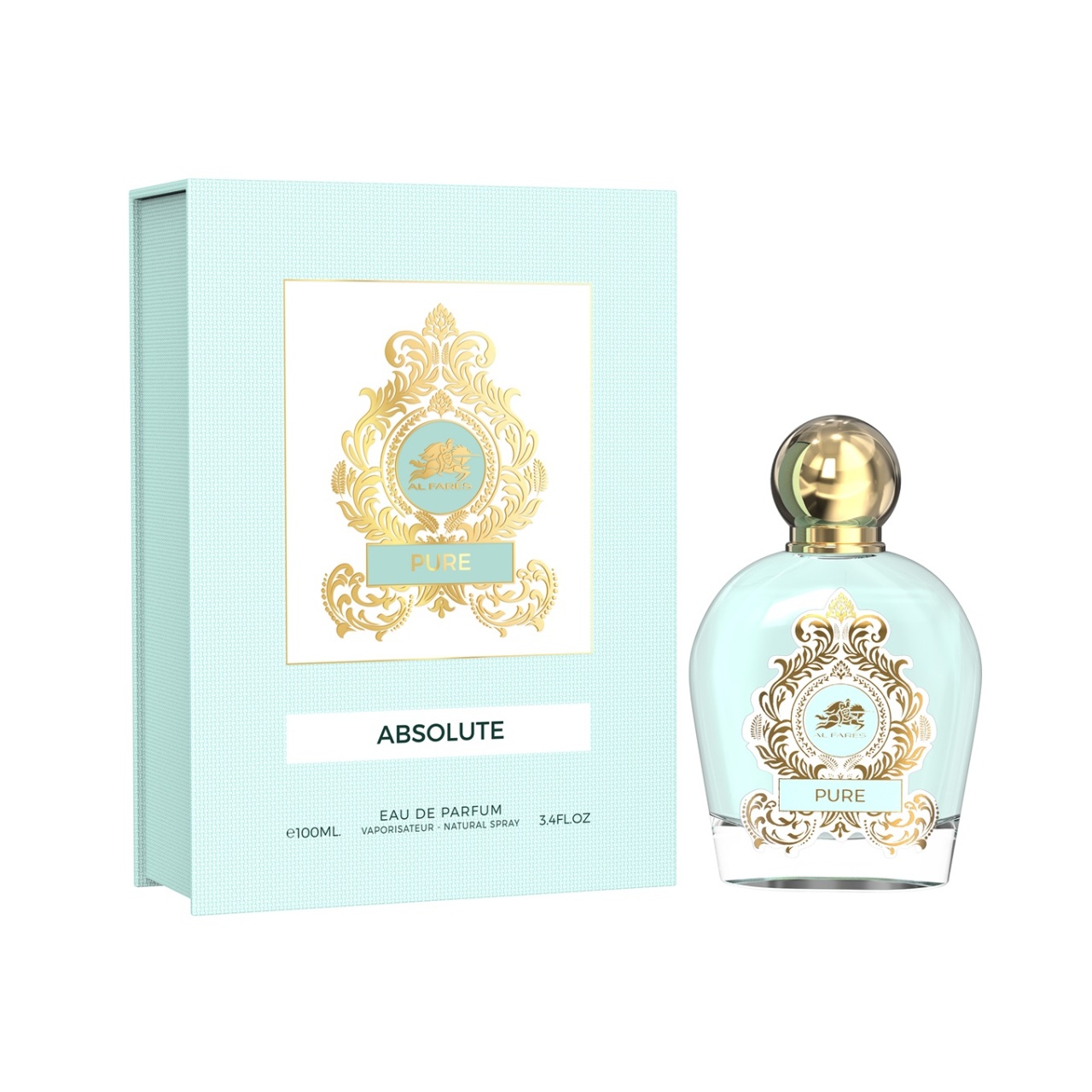 Al Fares - Absolute Pure, Unisex, Apa de Parfum, 100ml - imagine 3
