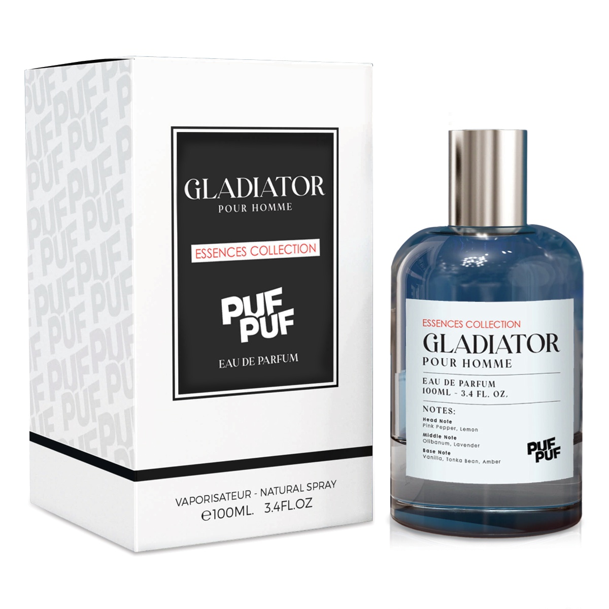 PufPuf - Gladiator, Barbati, Apa de Parfum, 100ml - imagine 3