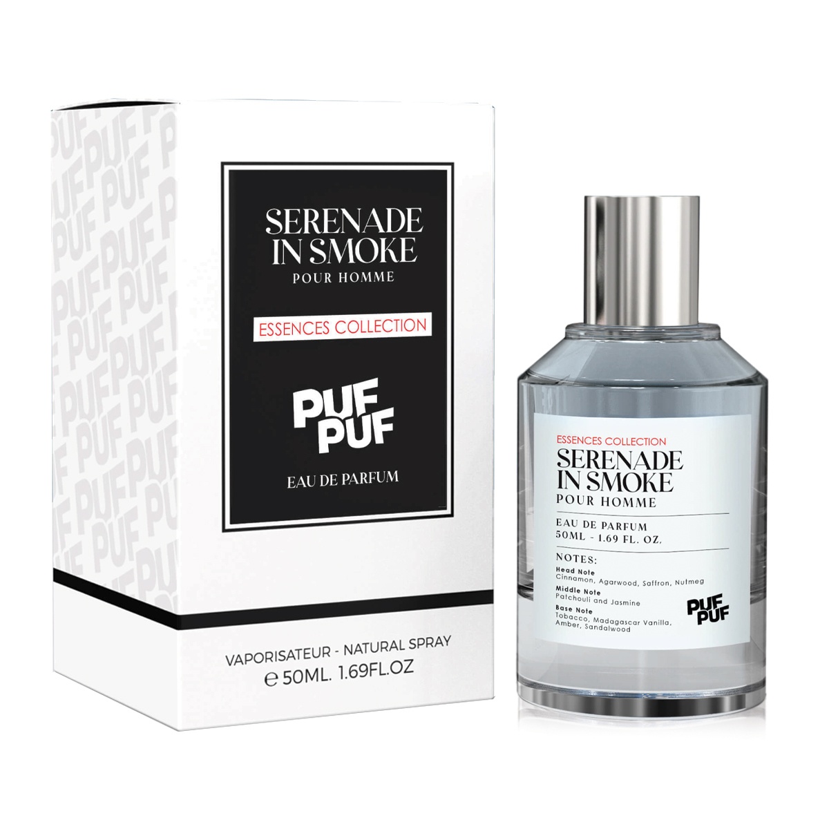 PufPuf - Serenade In Smoke, Barbati, Apa de Parfum, 50ml - imagine 3