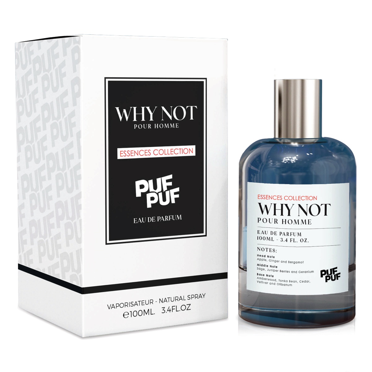 PufPuf - Why Not, Barbati, Apa de Parfum, 100ml - imagine 3